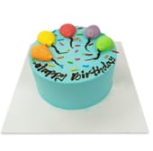 Classic Blue Vanilla Cake